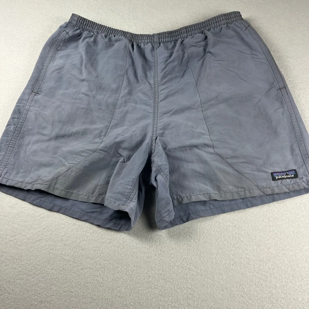 Patagonia Baggies 5 Inch Shorts Mens Medium Forge Grey FGE 57021 SP21 Nylon